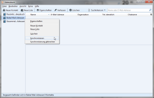 Adressbuch synchronisieren
